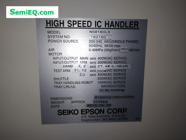 Seiko Epson NS8160LS ANALYSIS