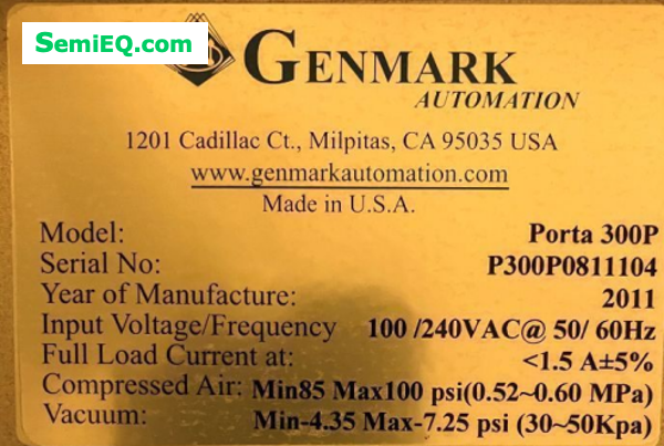 Genmark Porta 300P loadports